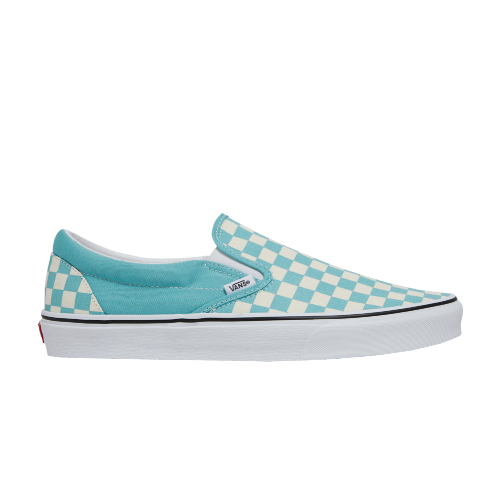 Кроссовки Vans Classic Slip-On 'Aqua Haze Checkerboard'