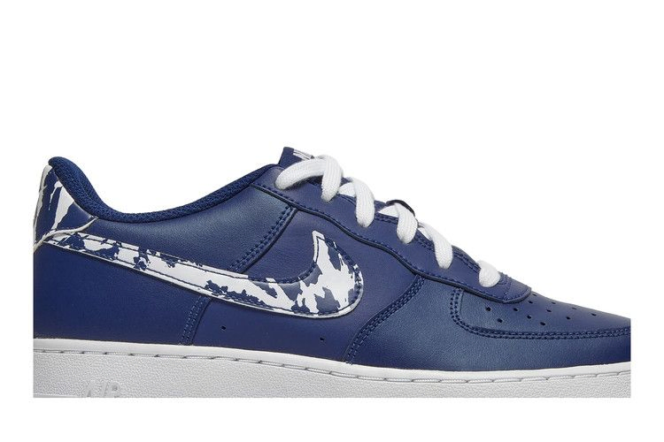 Кроссовки Nike Air Force 1 LV8 1 GS 'Splatter Swoosh - Blue Void'