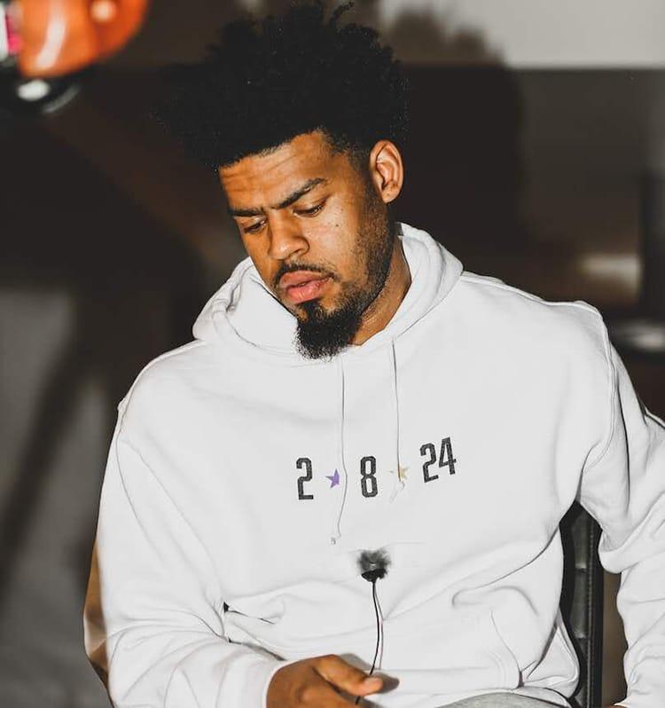 Худи DPOY Lakers Kobe 2-8-24 White Hoodie