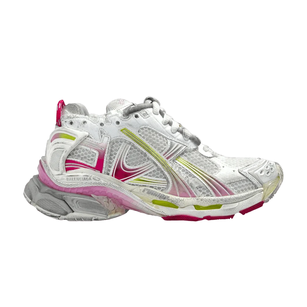 Krossovki-Balenciaga-Wmns-Runner-Sneaker-Gradient-Pink-Fluo-Yellow