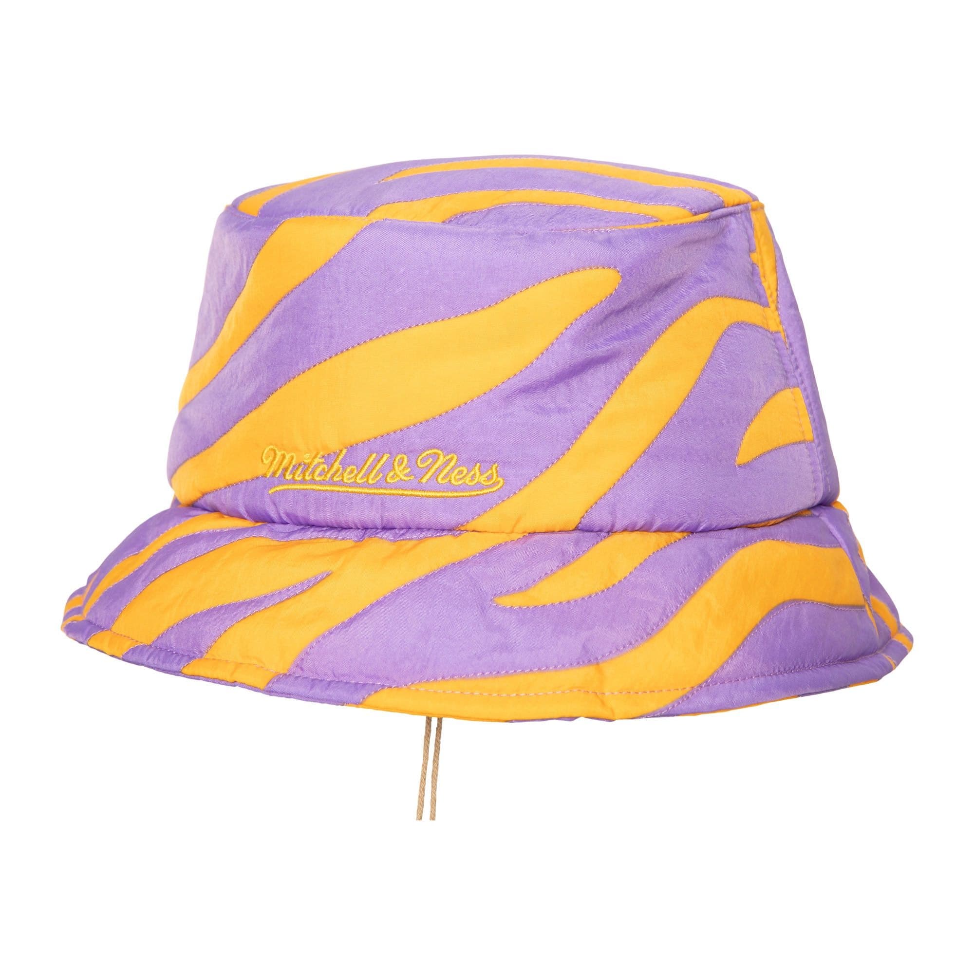 Панама Mitchell & Ness x Melody Ehsani Quilted Los Angeles Lakers Bucket Hat