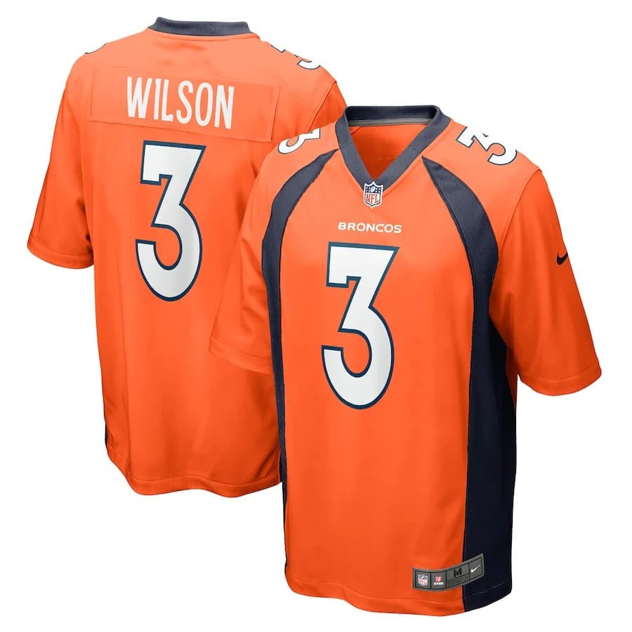 Футболка Nike Russell Wilson Denver Broncos Home NFL Game Jersey