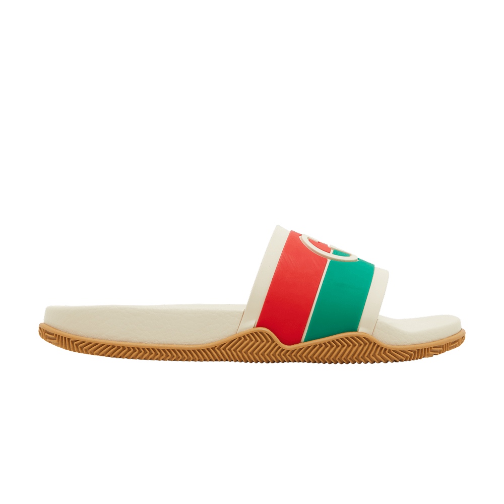 Кроссовки Gucci Slide 'Interlocking G - Orange Green'
