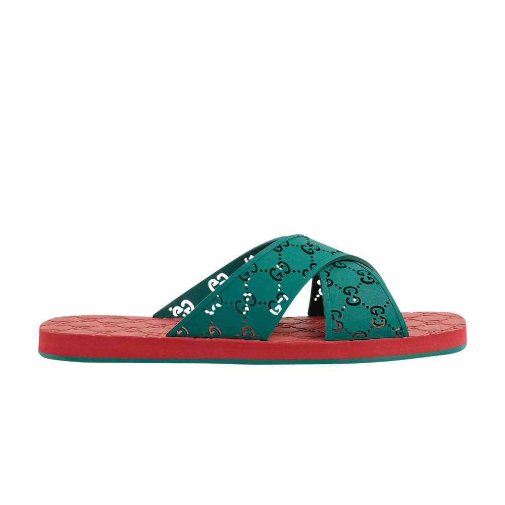 Сандалии Gucci GG Slide Sandal 'Green'