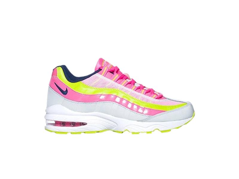 Кроссовки Nike Air Max 95 LE GS White Pink Green