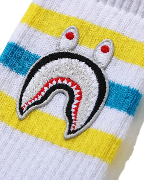 Спортивные носки BAPE A Bathing Ape Men Shark Socks White