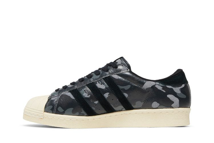 Кроссовки A Bathing Ape x Undeafeated x adidas Superstar 80s 'Black Camo'