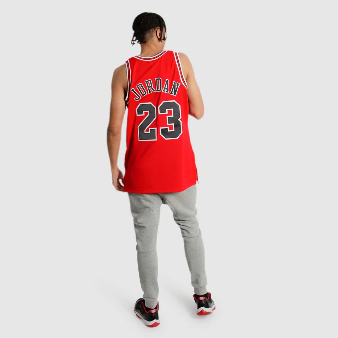 Баскетбольная джерси 1995-1996 Chicago Bulls Michael Jordan #23 Authentic Finals Hardwood Classic Red Jersey
