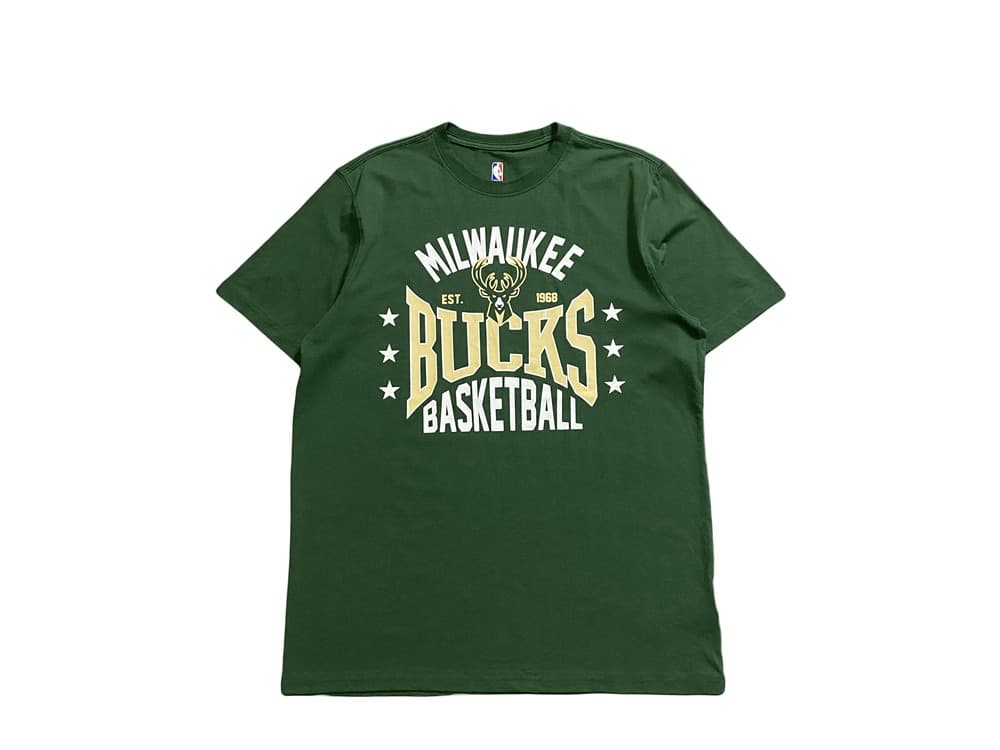 Футболка Main Squeeze NBA Milwaukee Bucks Green T-Shirt