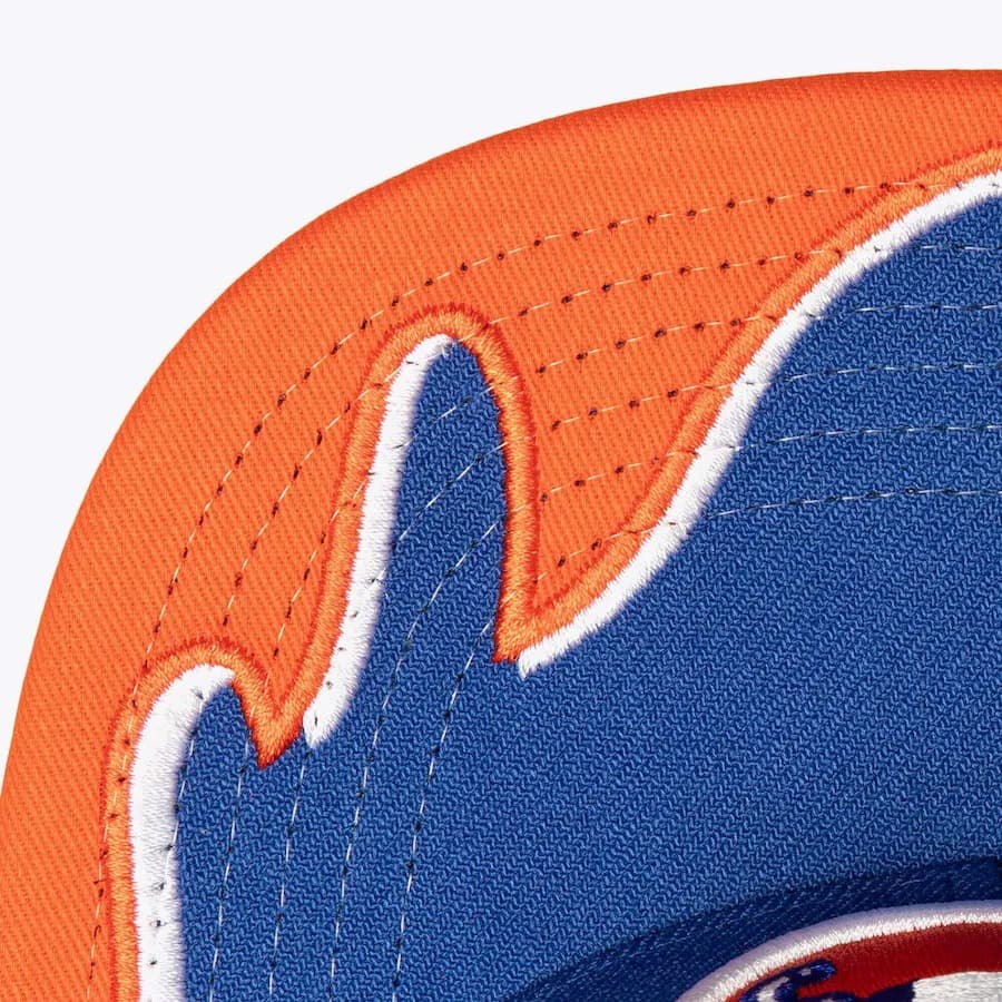 Бейсболка Mitchell & Ness Royal Denver Broncos Rising Tide OG Snapback Hat