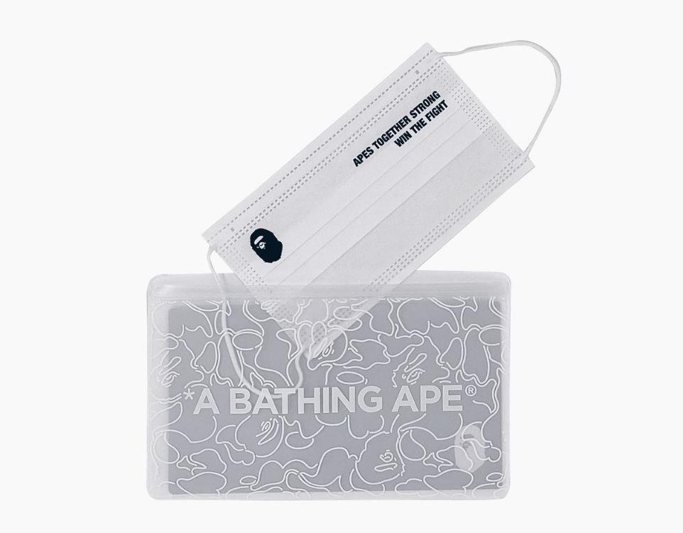 Маска BAPE ABC Neon Camo Case & Mask White