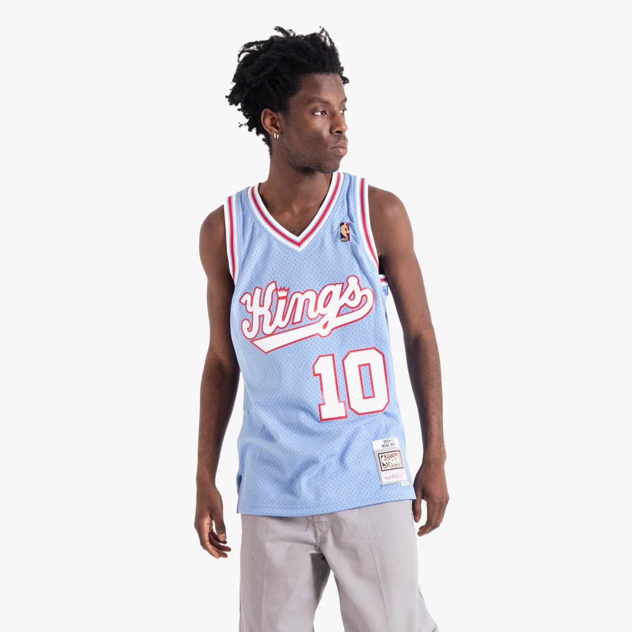 Баскетбольная джерси 2004-05 Sacramento Kings Mike Bibby #10 Swingman Hardwood Classics Blue Jersey