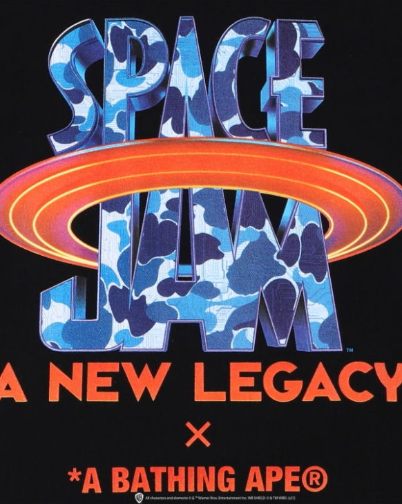 Футболка BAPE x Space Jam Logo Tee Black