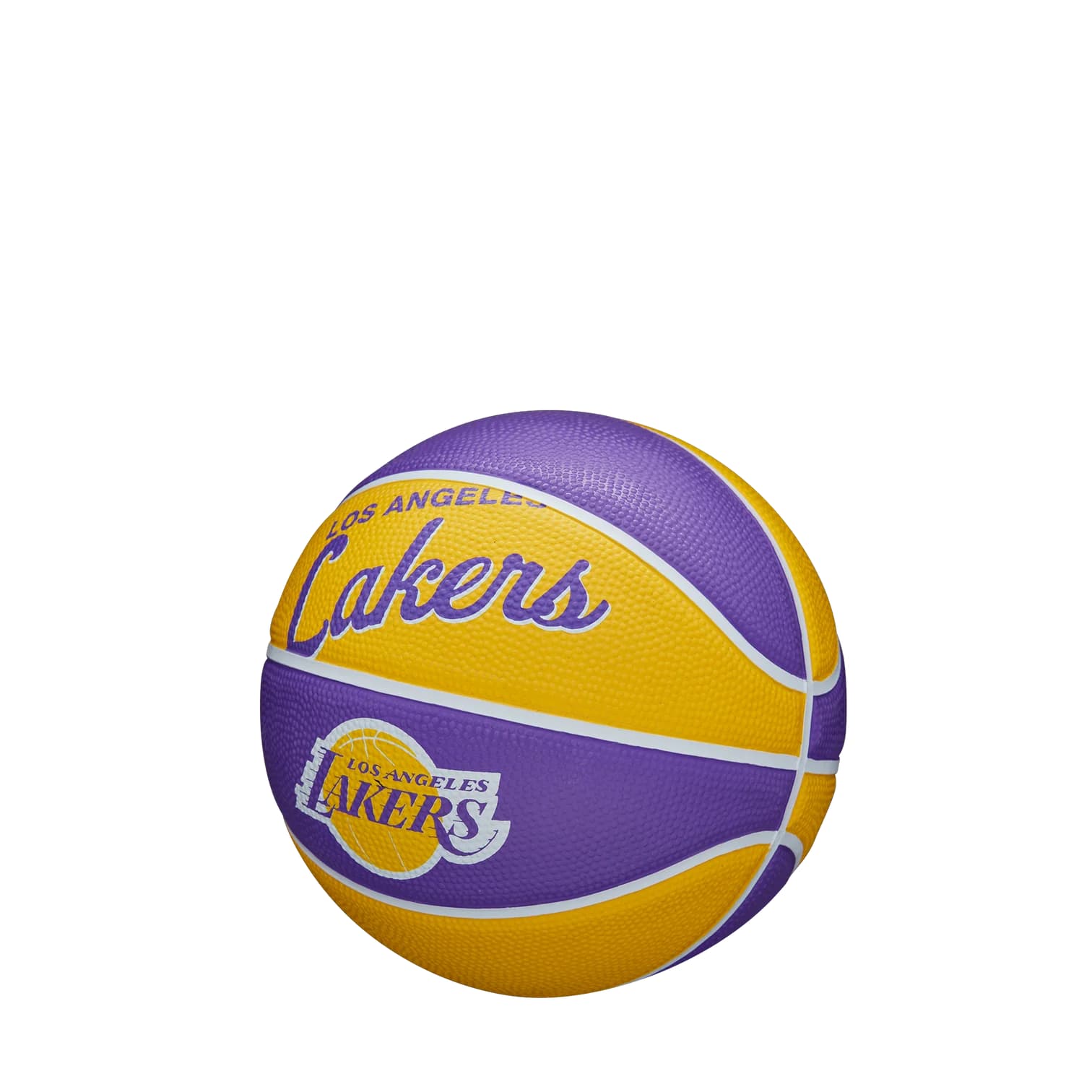 Wilson Los Angeles Lakers Team Logo Retro Mini NBA Basketball