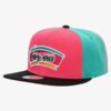 Mitchell-Ness-Pink-San-Antonio-Spurs-Hardwood-Classics-On-the-Block-Snapback-Hat-100x100