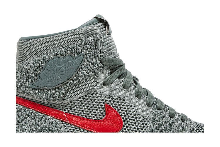 Кроссовки Air Jordan 1 Retro High Flyknit GS 'Clay Green'