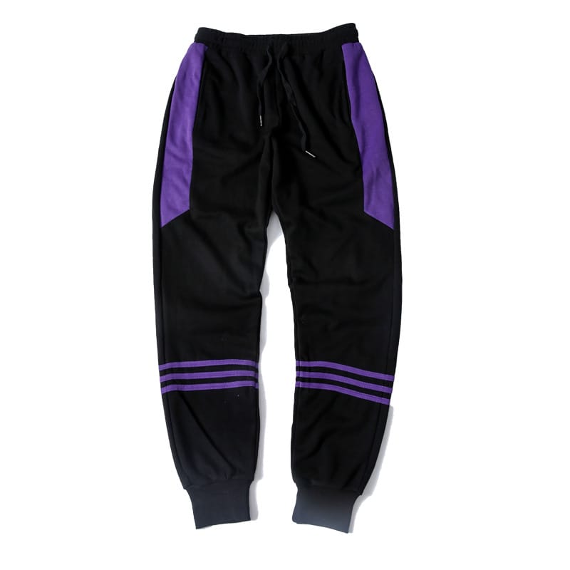 Спортивные штаны DPOY Black-Purple Stripes Pants