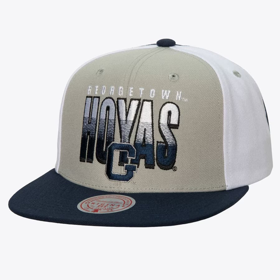 Бейсболка Mitchell & Ness Gray Georgetown Hoyas Billboard 2 Snapback Hat