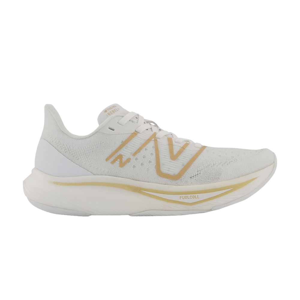 Кроссовки New Balance Wmns FuelCell Rebel v3 'White Gold Metallic'