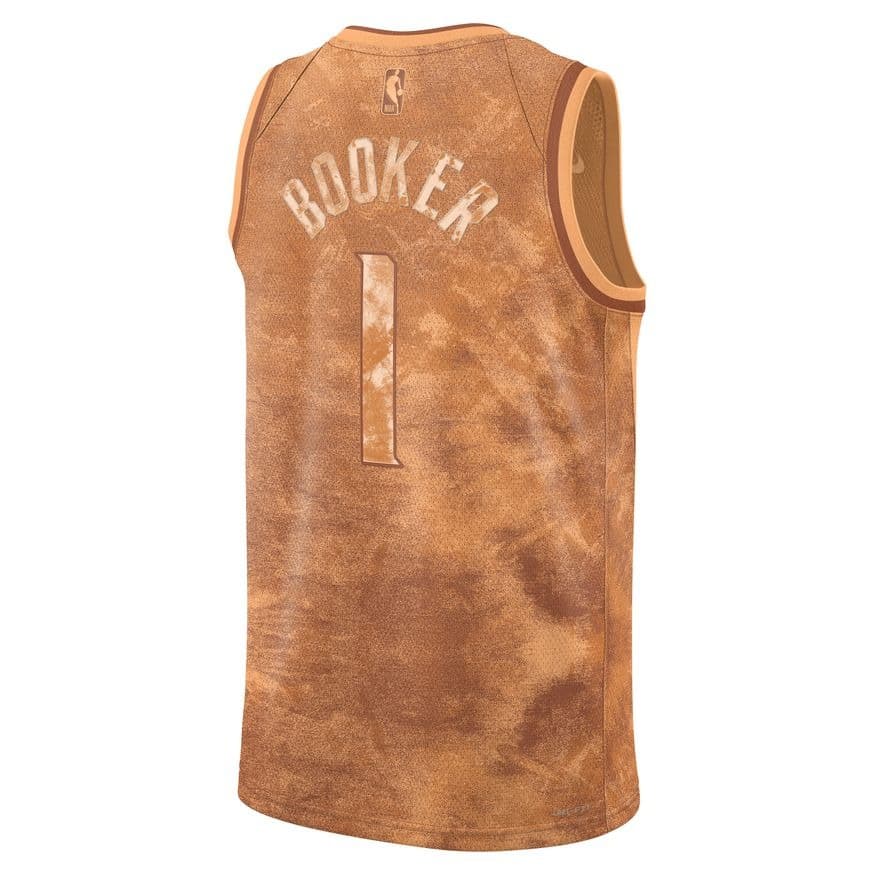 Баскетбольная джерси 2023 Phoenix Suns Devin Booker #1 Swingman Select Series Orange Jersey