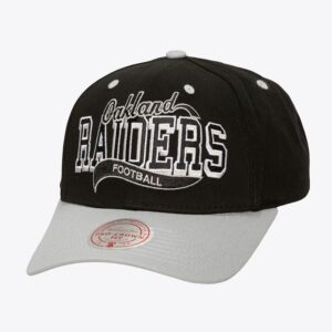 Mitchell-Ness-Black-Oakland-Raiders-Block-Sweep-Pro-Adjustable-Hat-300x300
