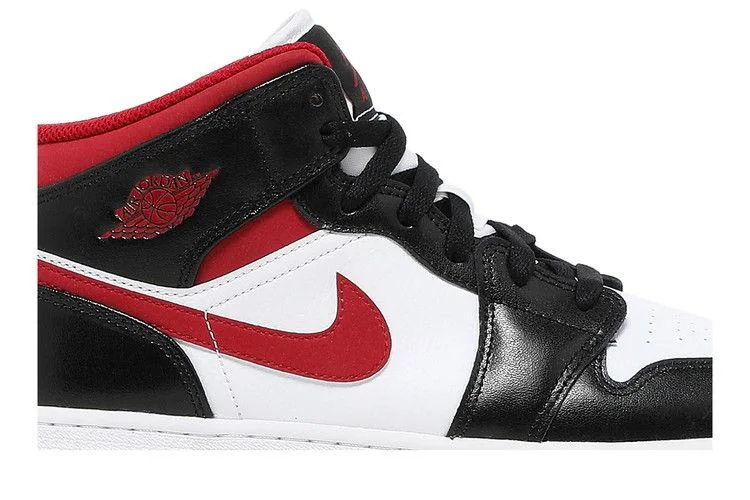 Кроссовки Air Jordan 1 Mid GS 'Black Gym Red'