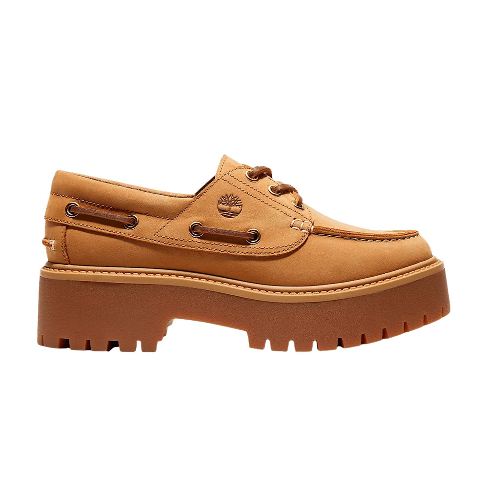 Кроссовки Timberland Wmns Stone Street Platform Boat Shoe 'Wheat'