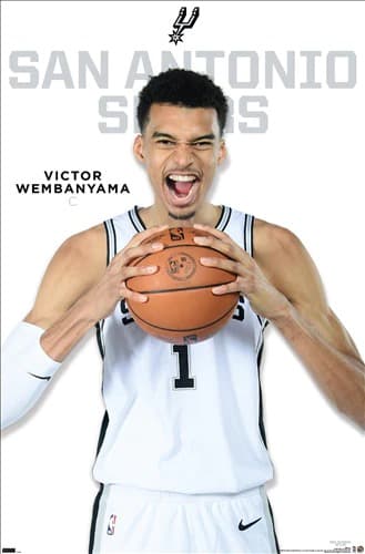 Настенный постер Victor Wembanyama San Antonio Spurs NBA Wall Poster