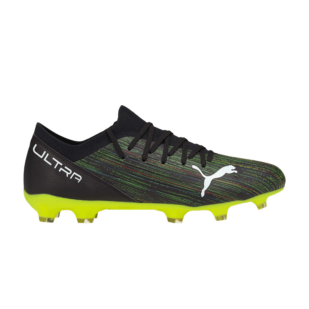 Кроссовки Puma Ultra 3.2 FG AG 'Black Yellow Alert'