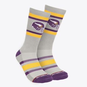Mitchell-Ness-Gray-Minnesota-Vikings-Team-Stripes-Crew-Socks-300x300
