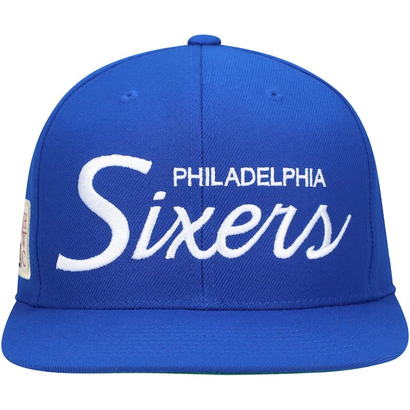 Mens-Mitchell-Ness-Royal-Philadelphia-76ers-Hardwood-Classics-Vintage-Script-Snapback-Hat-2