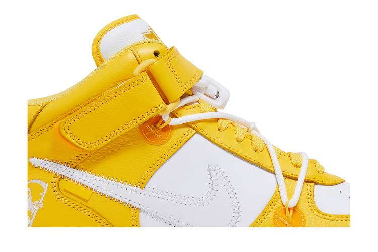 Кроссовки Off-White x Nike Air Force 1 Mid SP Leather 'Varsity Maize'