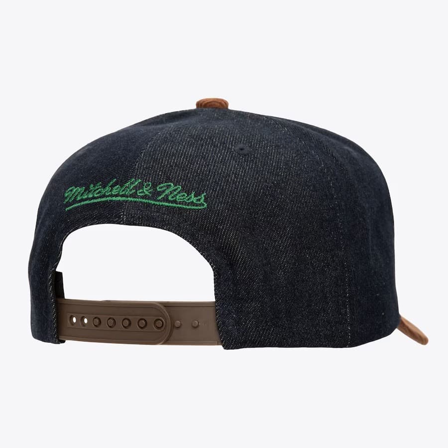 Бейсболка Mitchell & Ness Denim Brown Green Bay Packers Corduroy D-Stressed Pro Snapback Hat