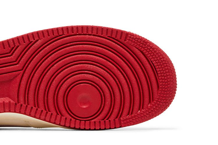 Кроссовки Nike Air Force 1 '07 'Sail Gym Red Embroidered Swoosh'