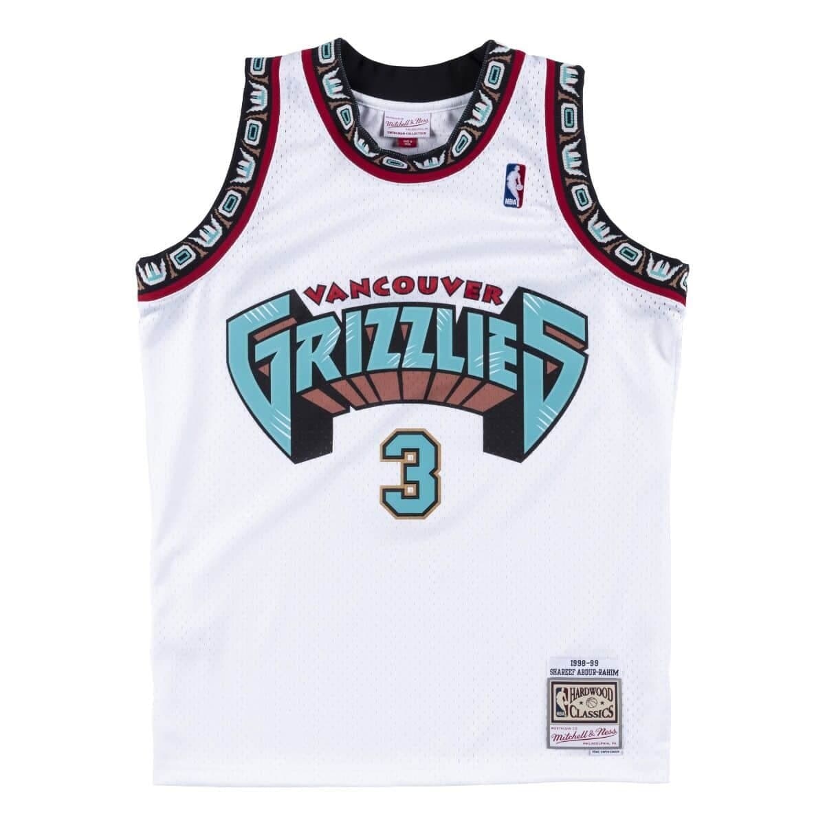 Баскетбольная джерси 1998-99 Vancouver Grizzlies Shareef Abdur-Rahim #3 Swingman Hardwood Classics White Jersey