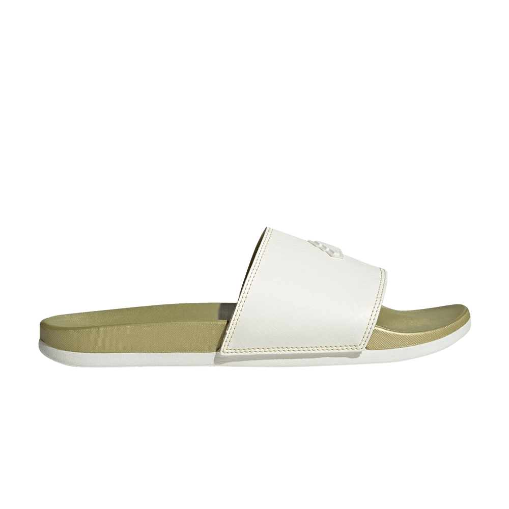 adidas Adilette Comfort Slide 'White Gold Metallic'