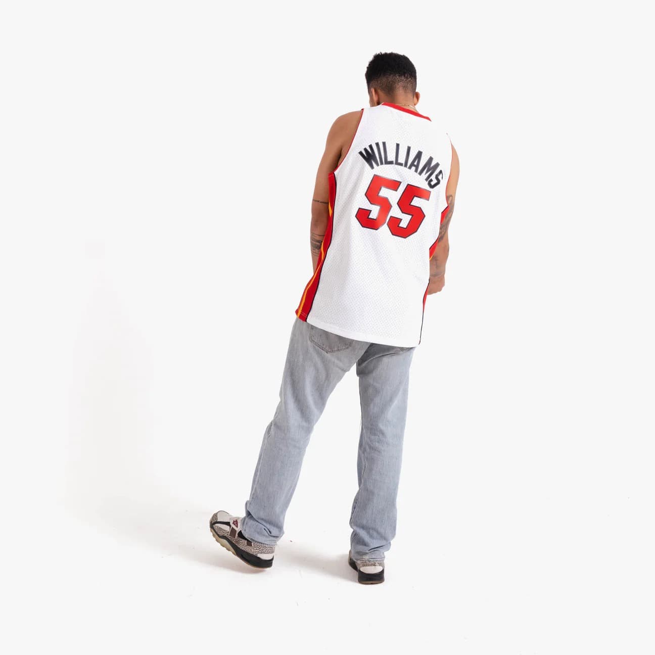 Баскетбольная джерси 2005-06 Miami Heat Jason Williams #55 Swingman Hardwood Classic White Jersey