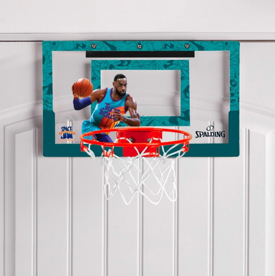 Баскетбольное кольцо мини Spalding LeBron James Space Jam 2 Slam Jam Over the Door Mini Backboard