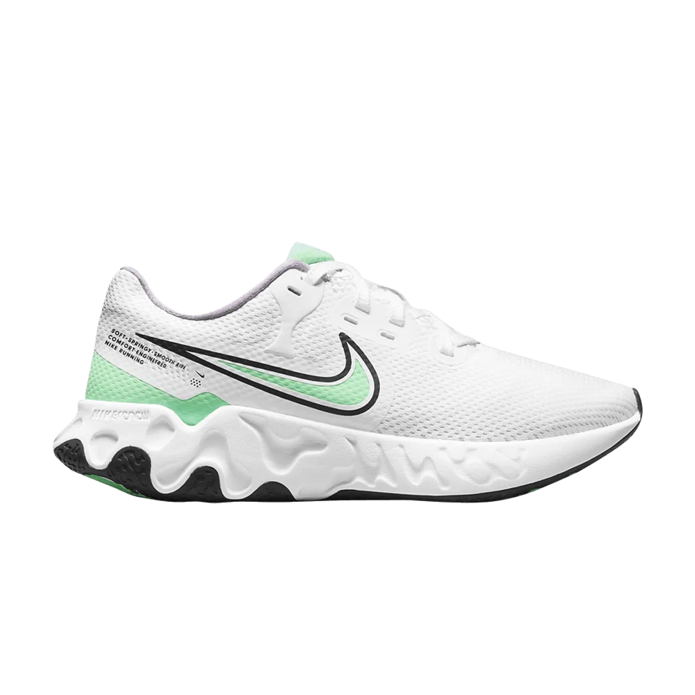 Krossovki-Nike-Wmns-Renew-Ride-2-White-Green-Glow