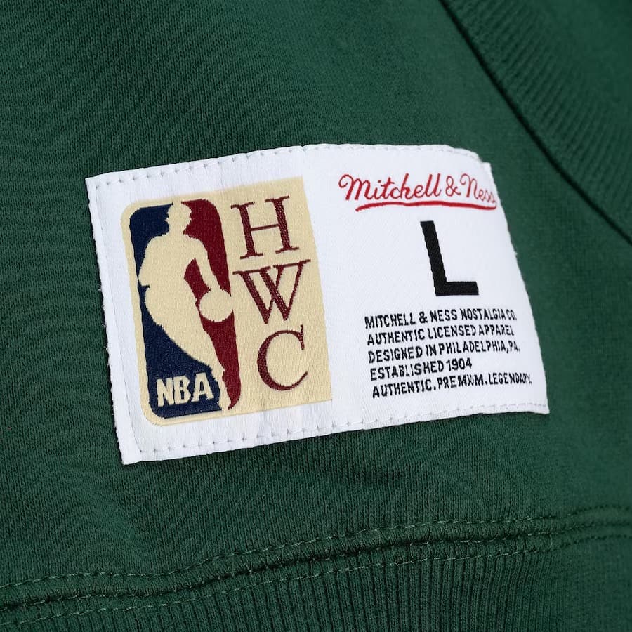 Худи Mitchell & Ness Green Seattle Supersonics City Collection Fleece Pullover Hoodie