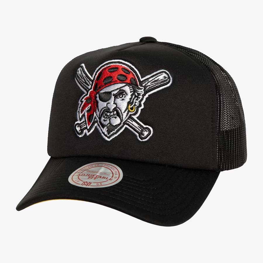 Бейсболка Mitchell & Ness Black Pittsburgh Pirates Day 4 Snapback Hat