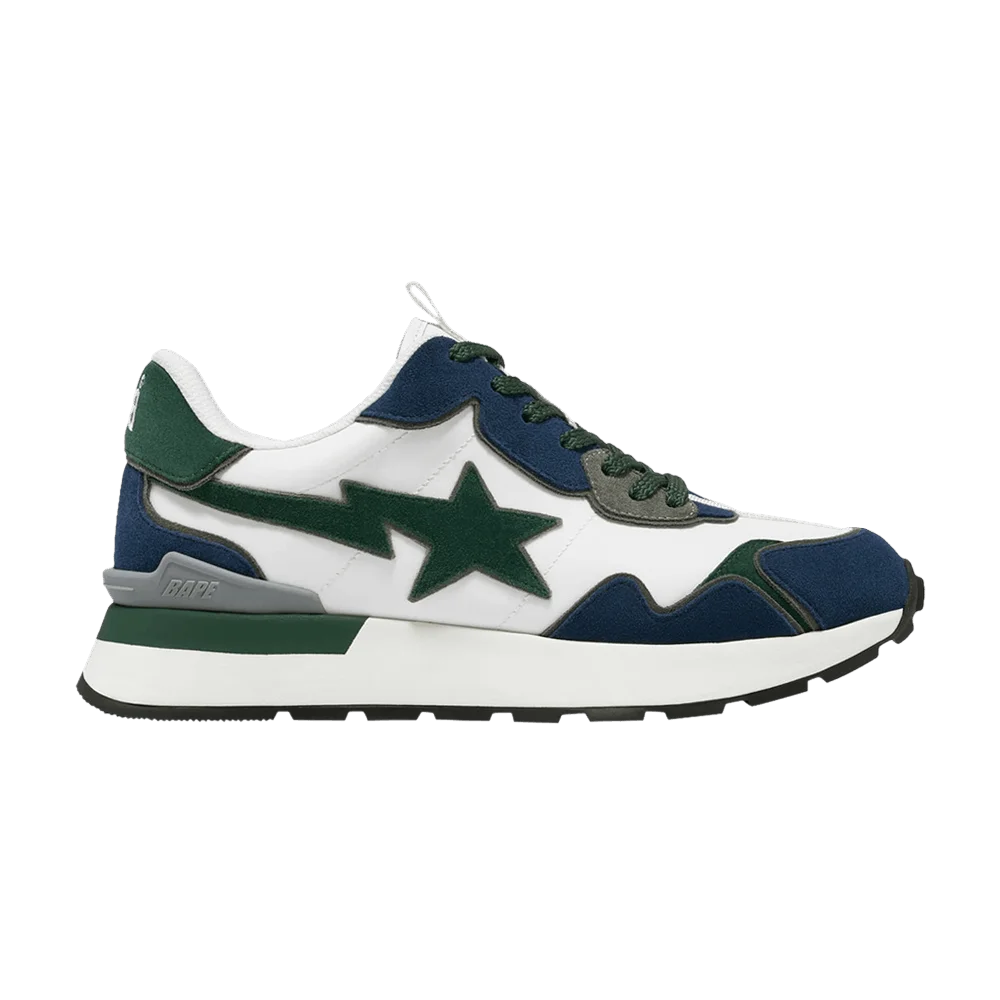 Krossovki-BAPE-Roadsta-Express-2-Green-Navy