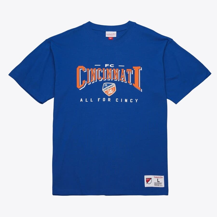 Футболка Mitchell & Ness Royal FC Cincinnati Current Logo T-Shirt