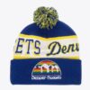 Mitchell-Ness-Blue-Denver-Nuggets-Hardwood-Classics-Block-Sweep-Cuffed-Knit-Hat-with-Pom-100x100