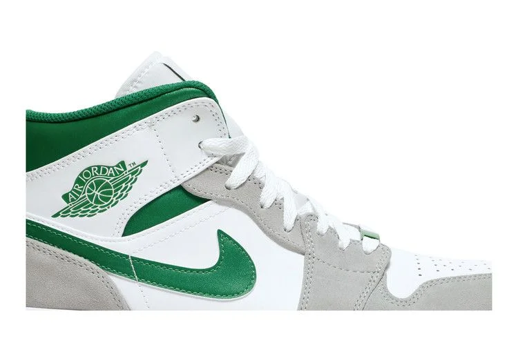 Кроссовки Air Jordan 1 Mid SE 'Grey Pine Green'