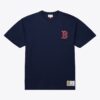 Mitchell-Ness-Navy-Boston-Red-Sox-Vintage-Logo-Double-Hit-Pocket-T-Shirt-100x100