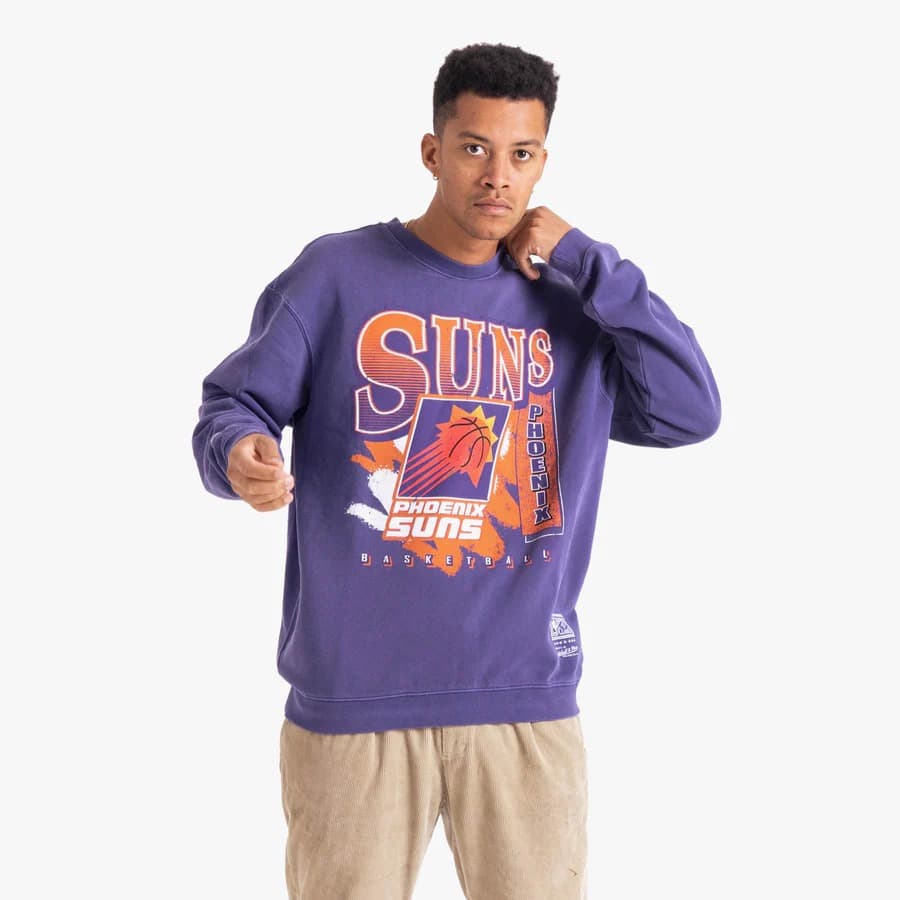 Футболка Mitchell & Ness Phoenix Suns Paint Brush NBA Crew Neck Jumper