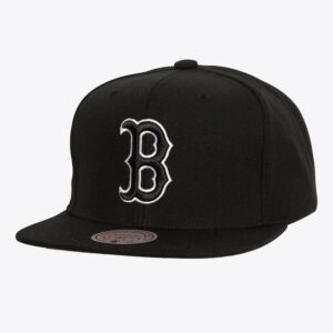 Mitchell-Ness-Black-White-Boston-Red-Sox-Evergreen-OG-Snapback-Hat-300x300
