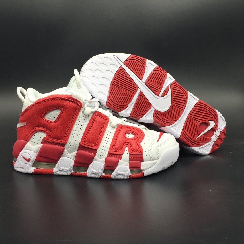 Кроссовки Nike Air More Uptempo White Varsity Red