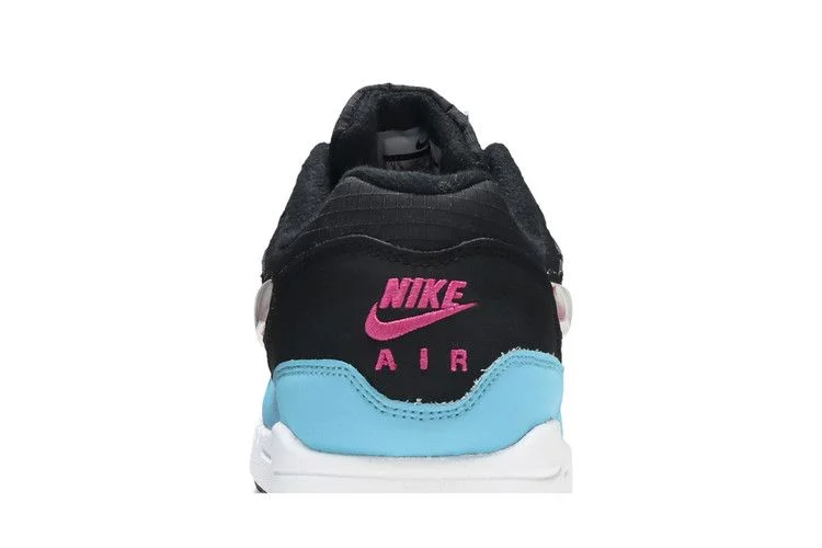 Кроссовки Nike Air Max 1 'Jewel Swoosh - Black Blue Furry'